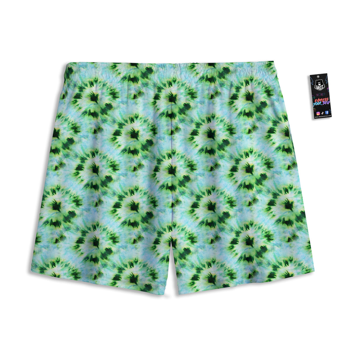 Tiki Ethnic Print Pattern Mesh Shorts