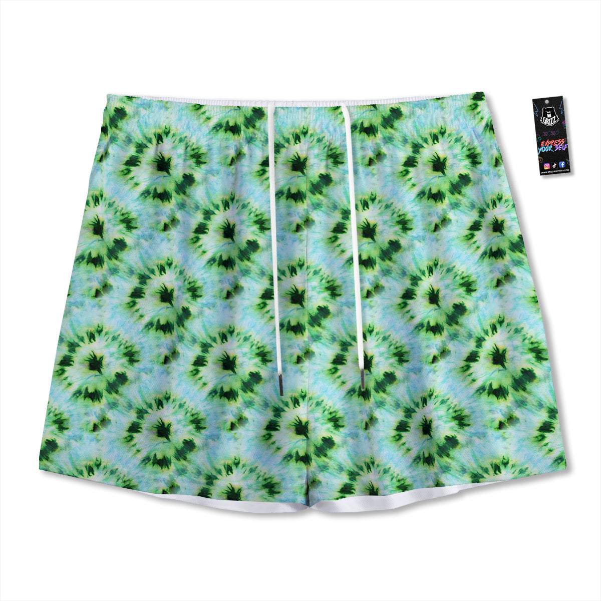 Tiki Ethnic Print Pattern Mesh Shorts