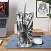 Tie Dye Black White Print Pattern Tumbler-grizzshop