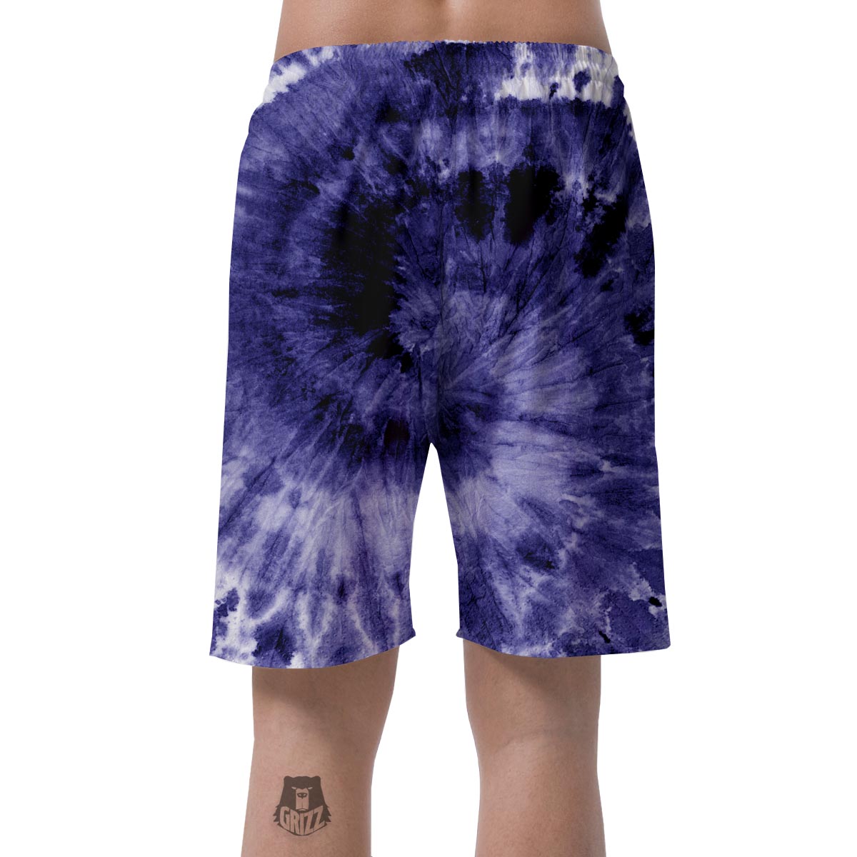 Tie Dye Blue Men's Shorts-grizzshop