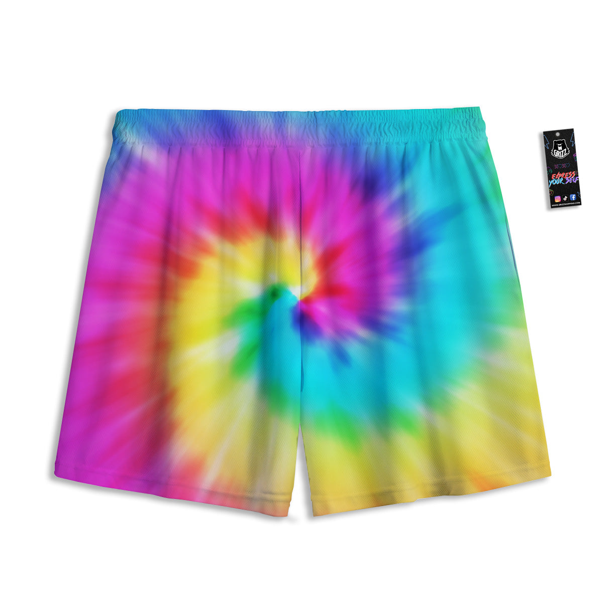 Tattersall Dark Blue Print Pattern Mesh Shorts