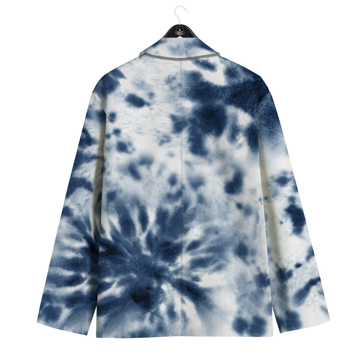 Tie Dye Blue Shibori Print Men's Sport Coat-grizzshop