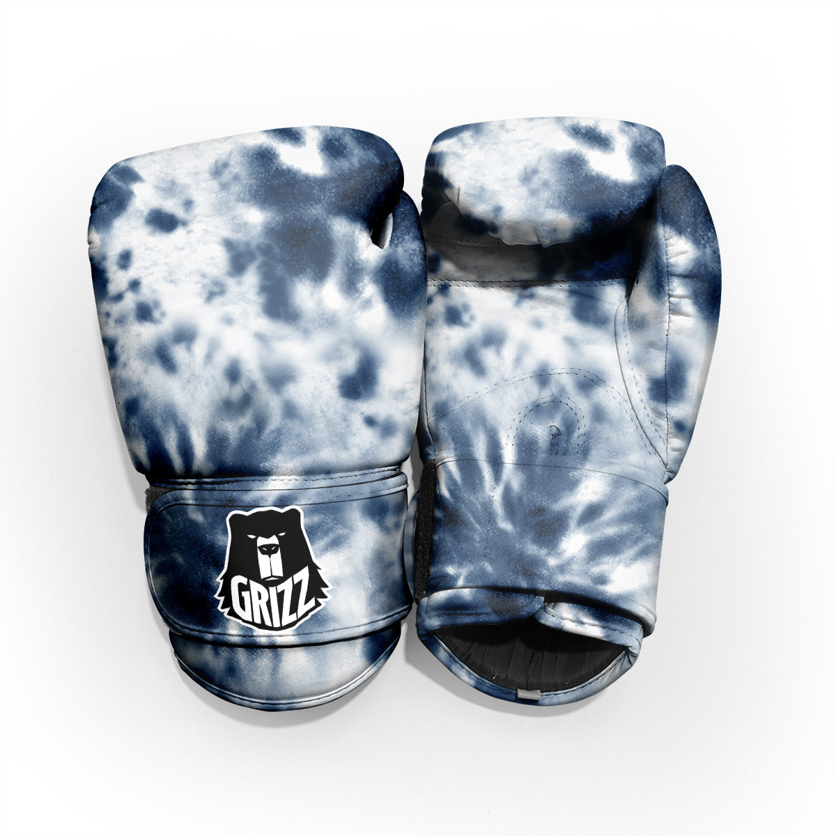 Tie Dye Blue Shibori Print Pro Boxing Glove