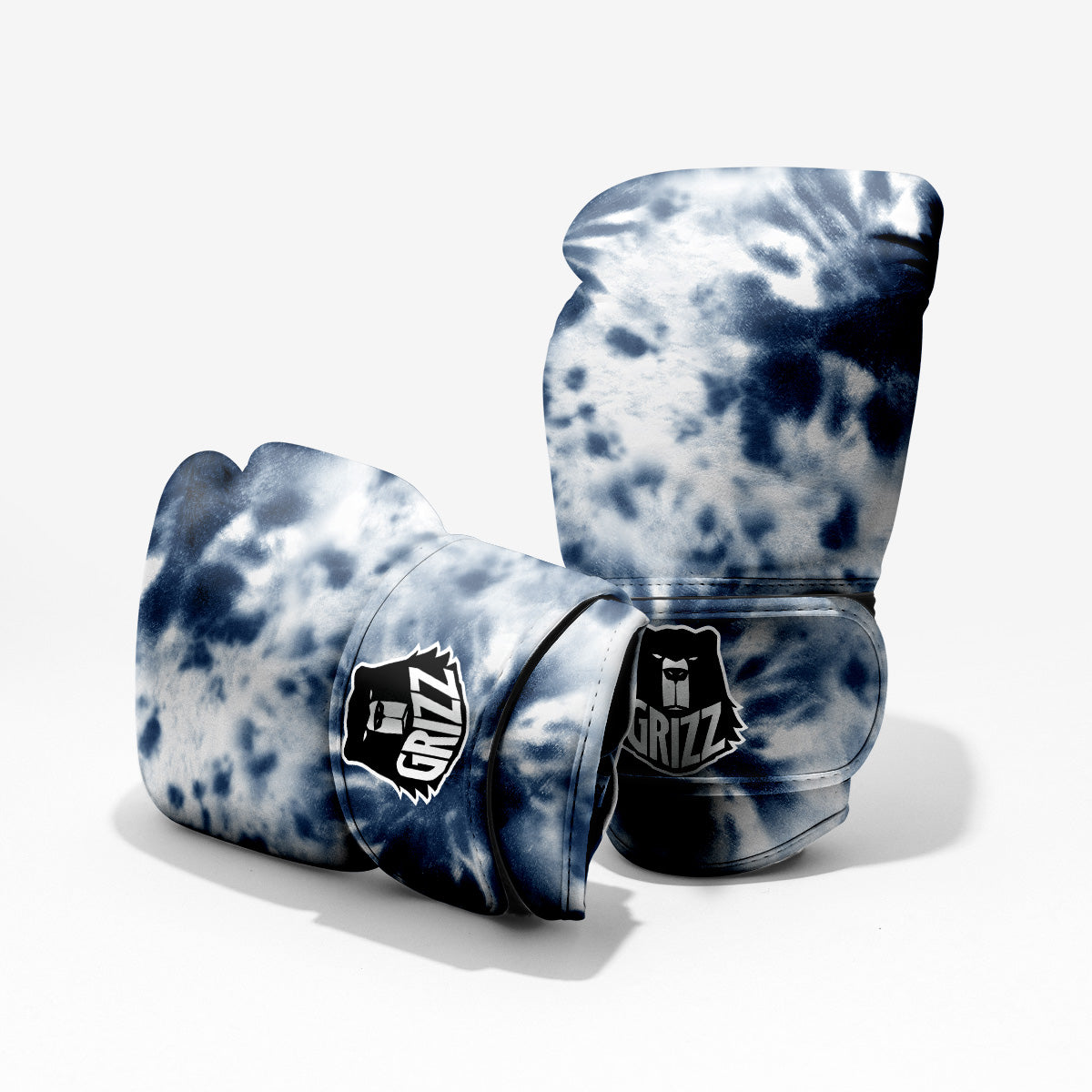 Tie Dye Blue Shibori Print Pro Boxing Glove