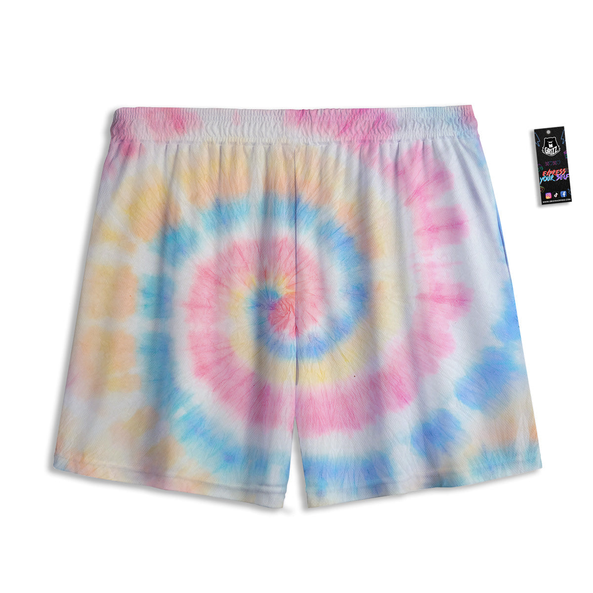Tattersall Grey Print Pattern Mesh Shorts