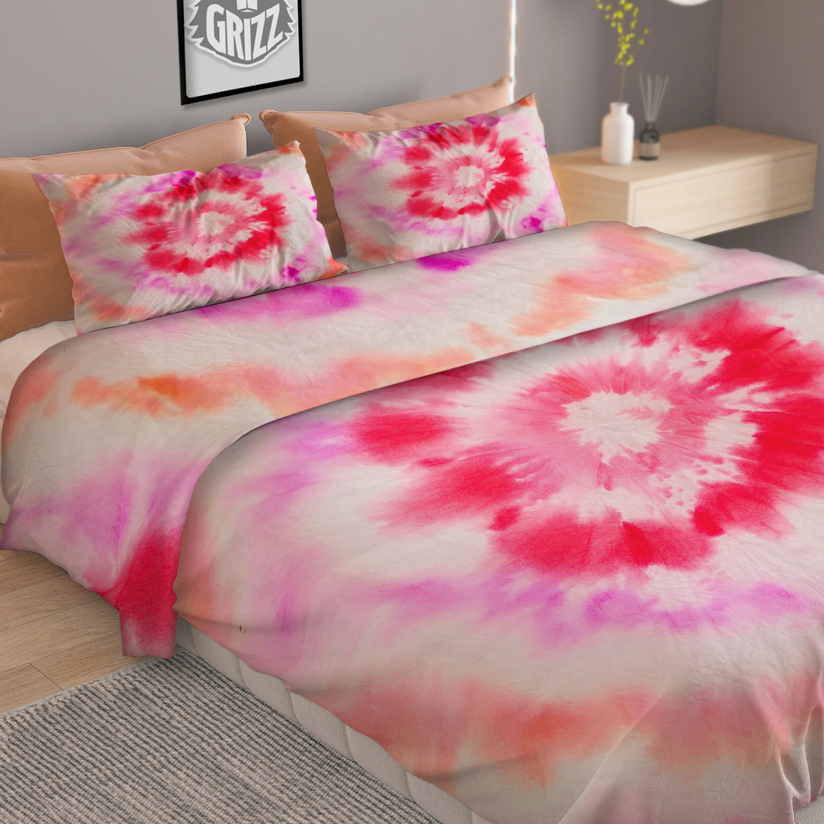 Tattersall Orange And Green Line Print Duvet Cover Bedding Set