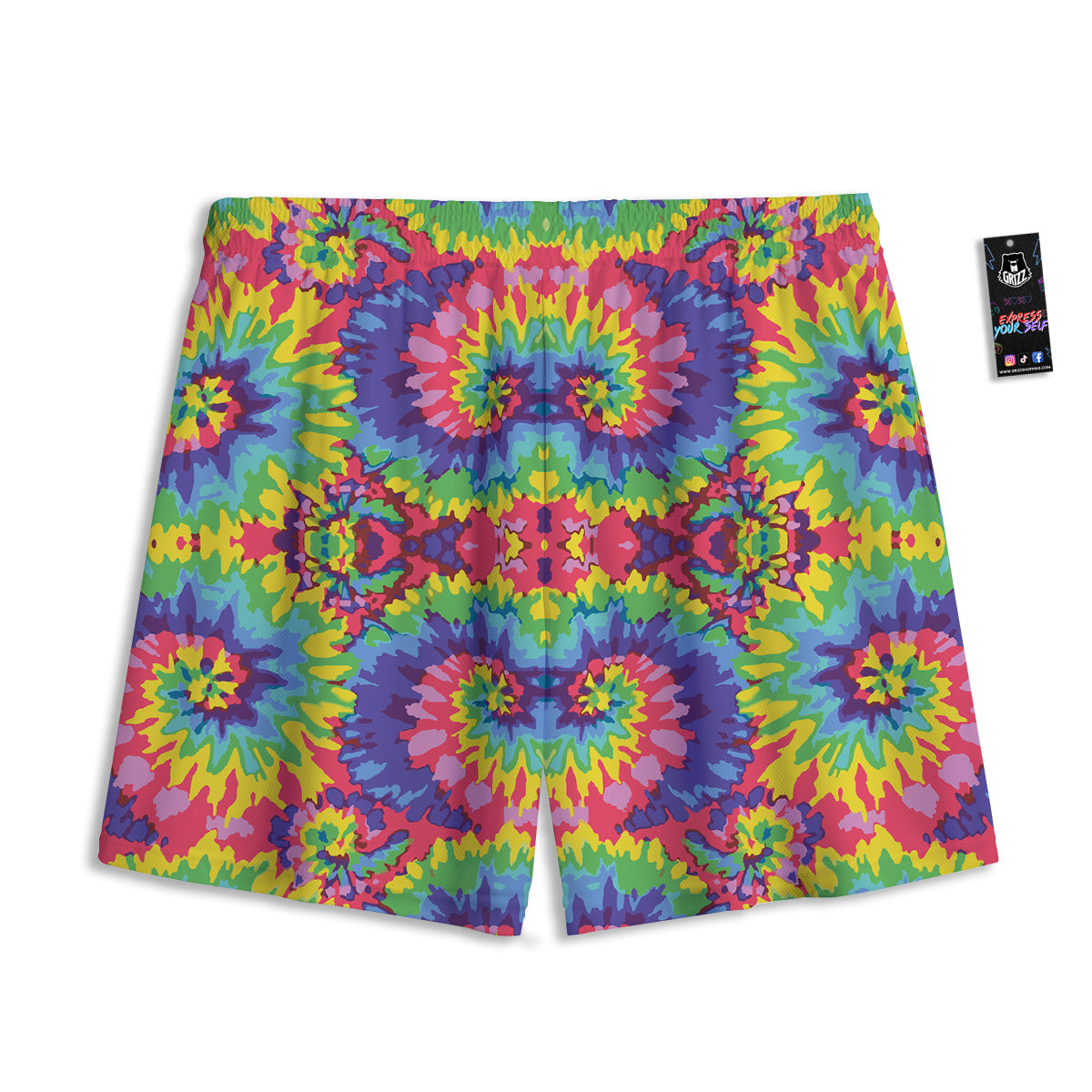Tongue Gay Pride Print Pattern Mesh Shorts