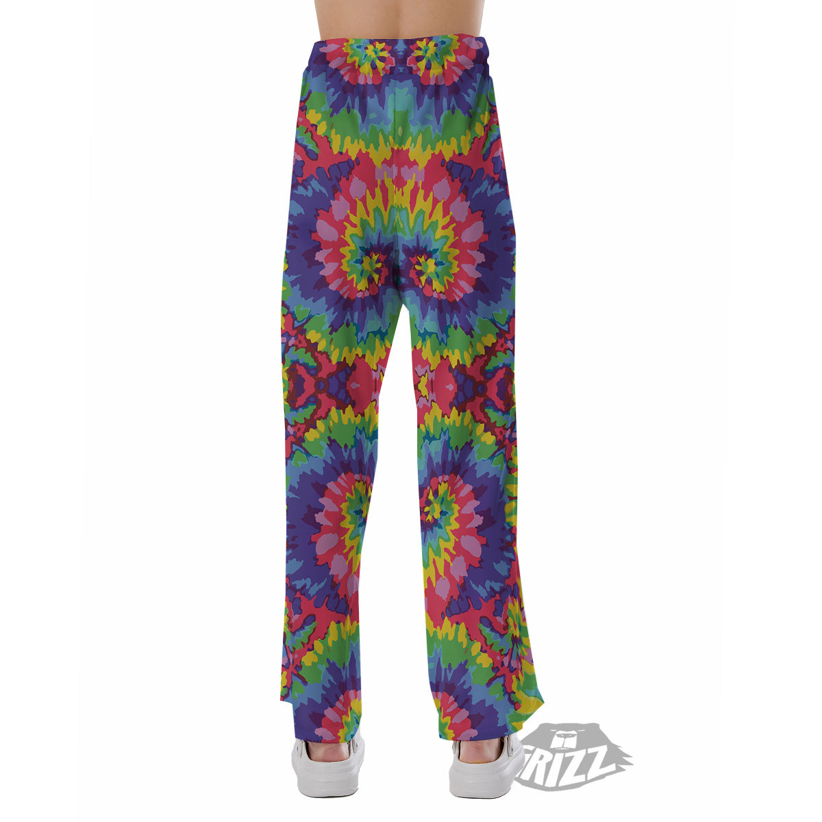 Tie Dye Colorful Abstract Print Pattern Pajama Pants-grizzshop