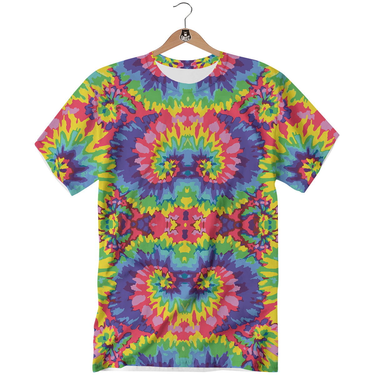 Tie Dye Colorful Abstract Print Pattern T-Shirt-grizzshop