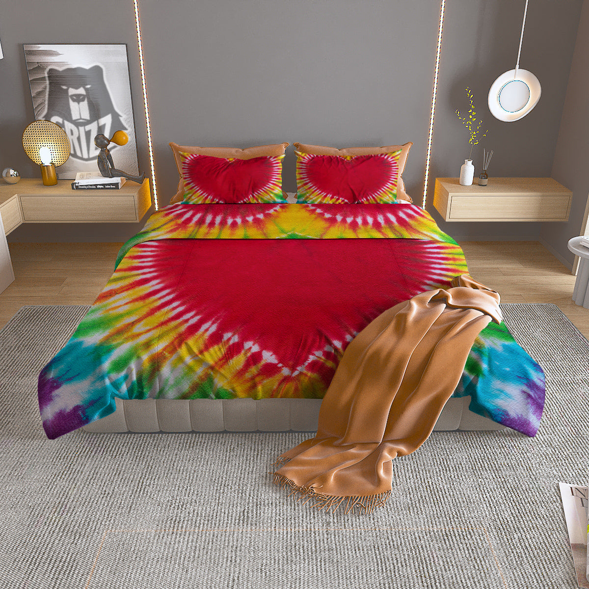 Taurus Cute Cartoon Print Pattern Duvet Cover Bedding Set