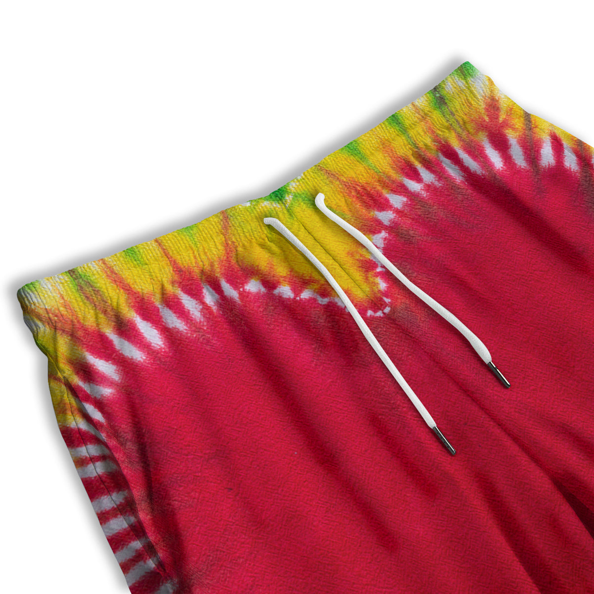 Tie Dye Colorful Heart Print Men's Athletic Shorts