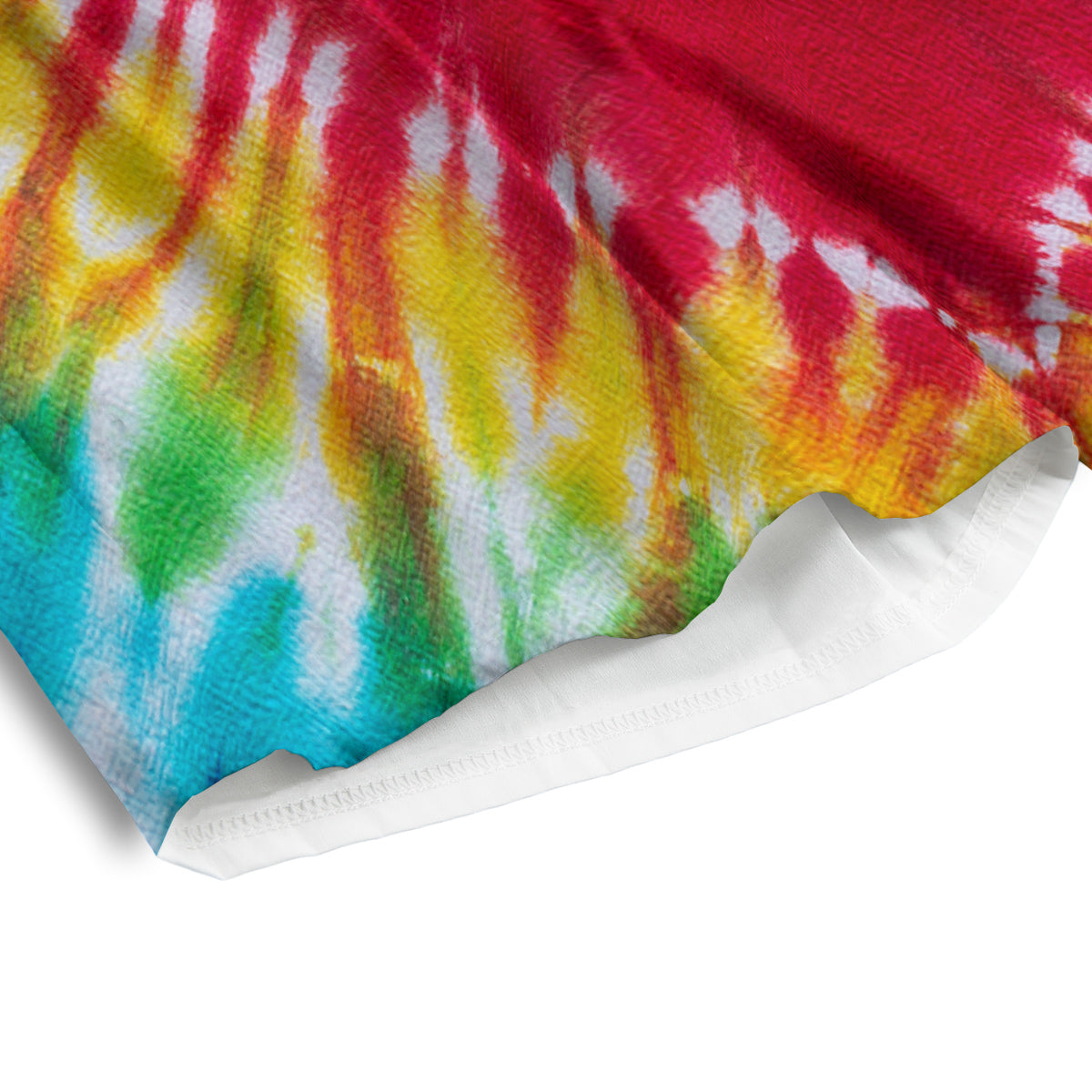 Tie Dye Colorful Heart Print Men's Athletic Shorts