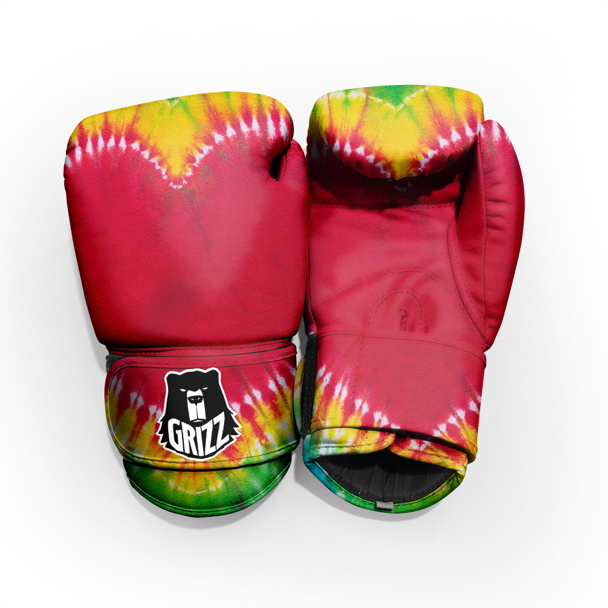 Tie Dye Colorful Heart Print Pro Boxing Glove