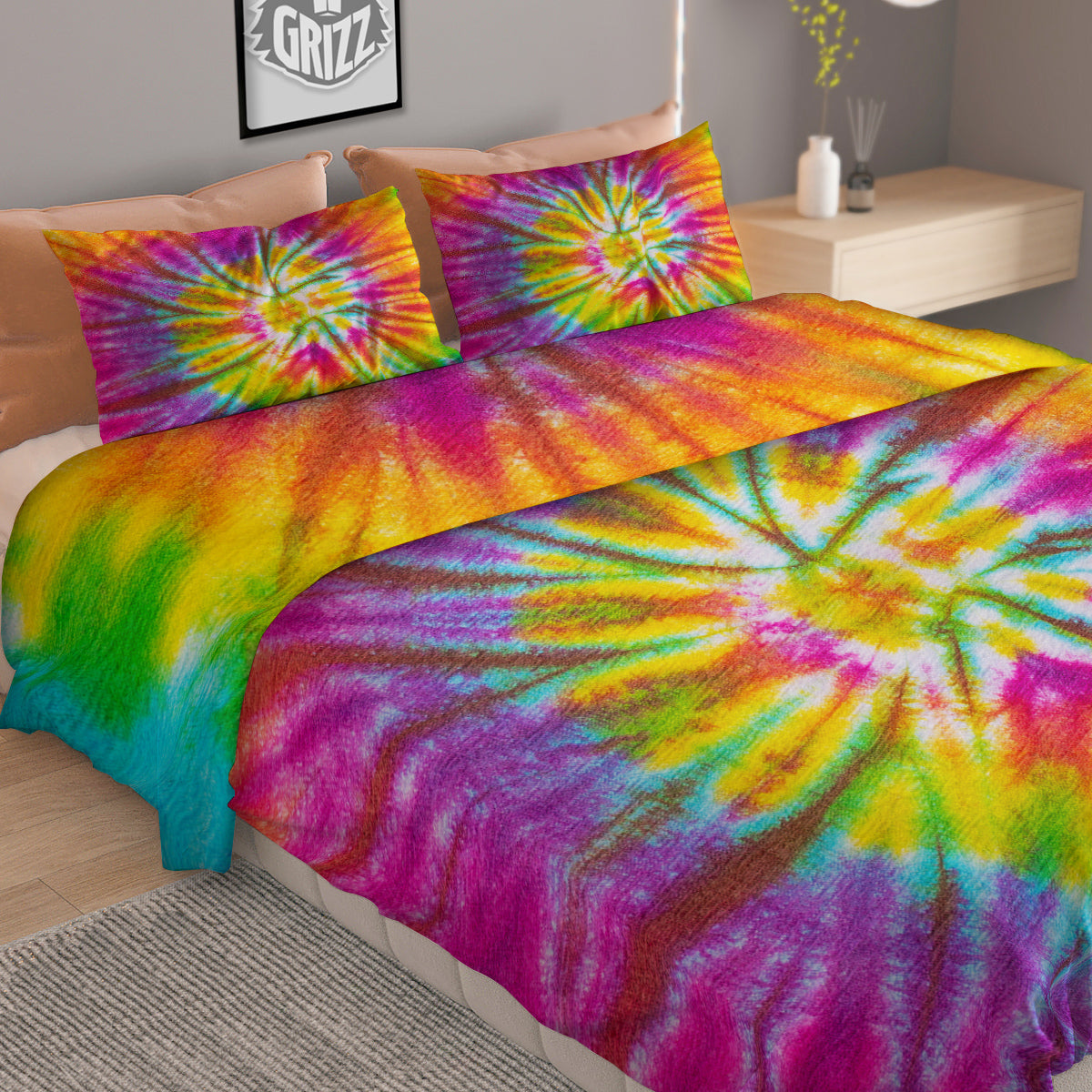 Taurus Sign Black And Gold Print Duvet Cover Bedding Set