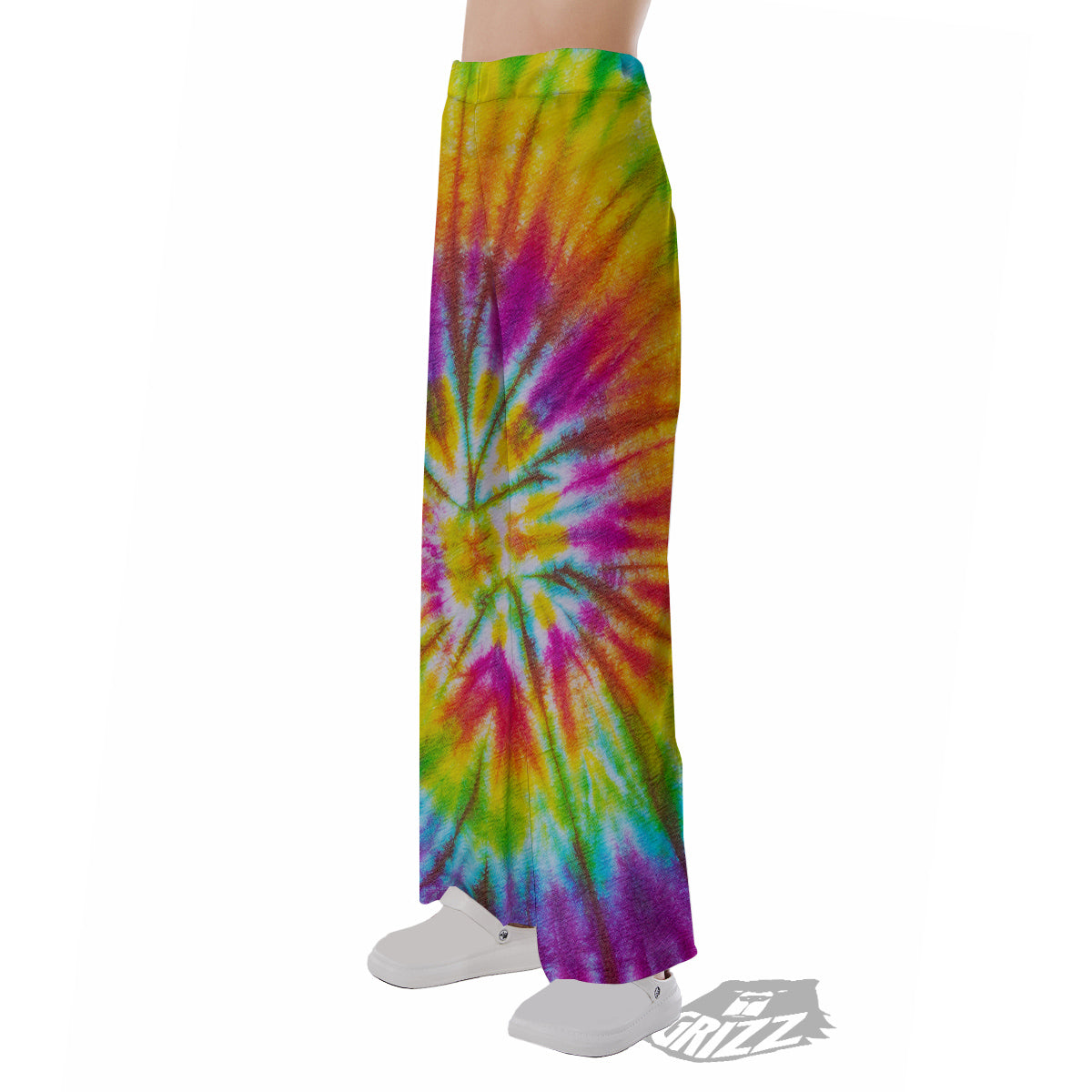 Tie Dye Colorful Hippie Print Pajama Pants-grizzshop