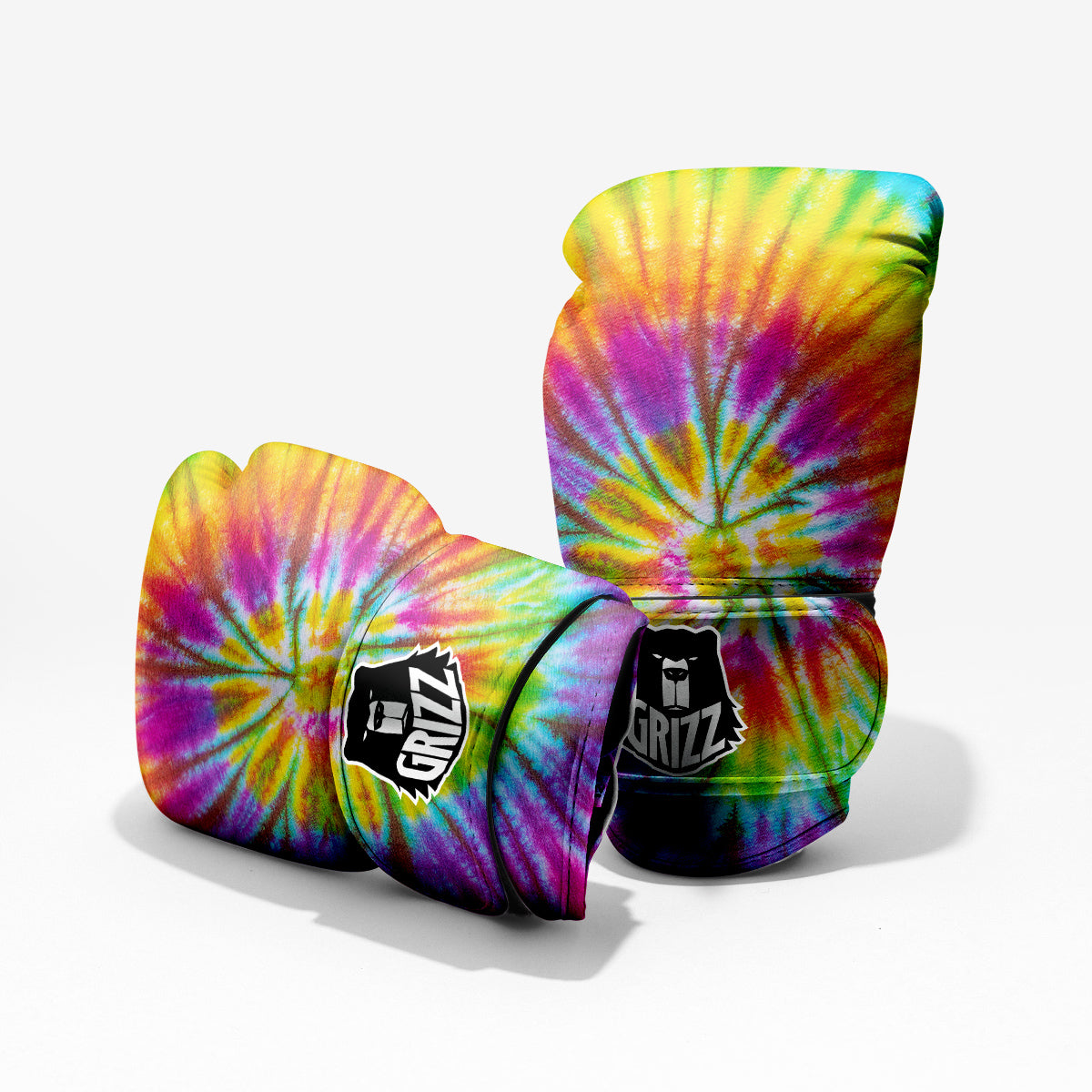 Tie Dye Colorful Hippie Print Pro Boxing Glove