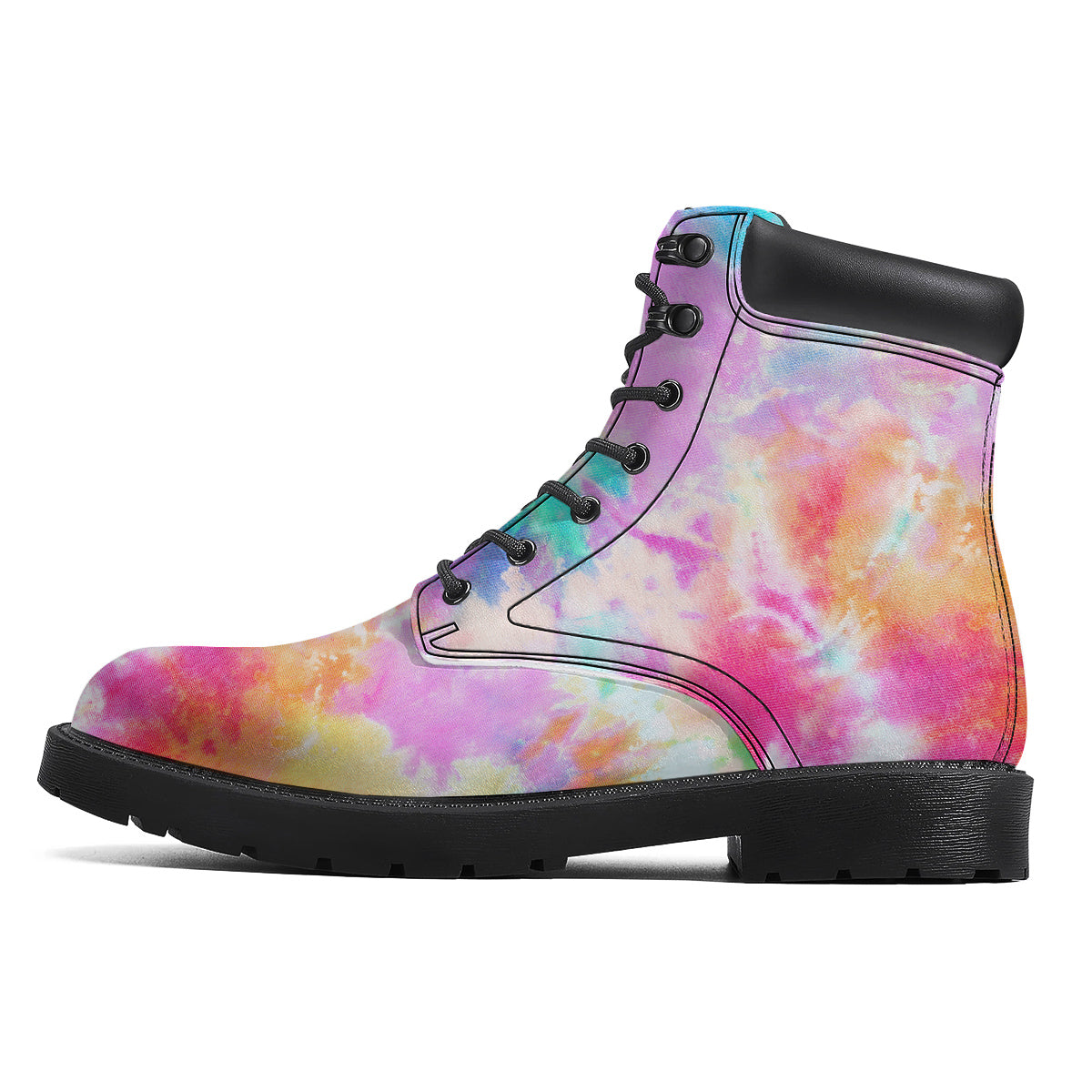 Tie Dye Colorful Print Boots-grizzshop