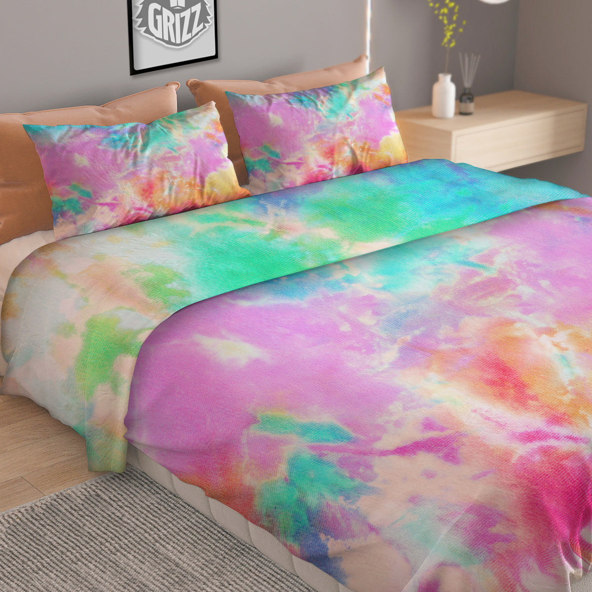Teddy Bear Cute Print Pattern Duvet Cover Bedding Set