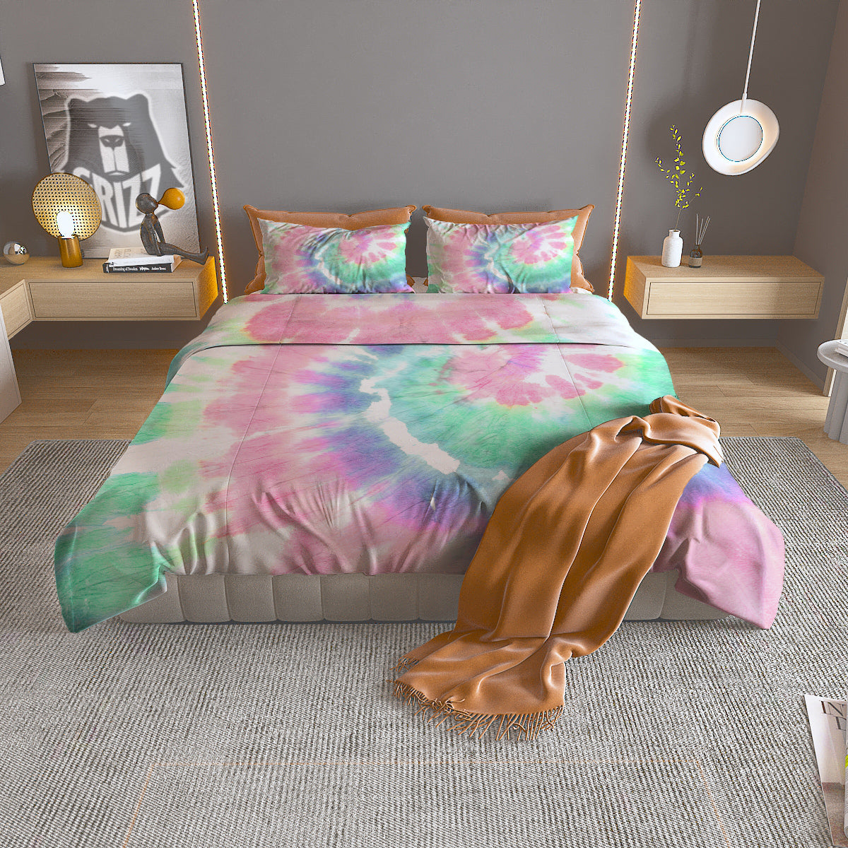 Terrier Yorkshire Cute Print Pattern Duvet Cover Bedding Set