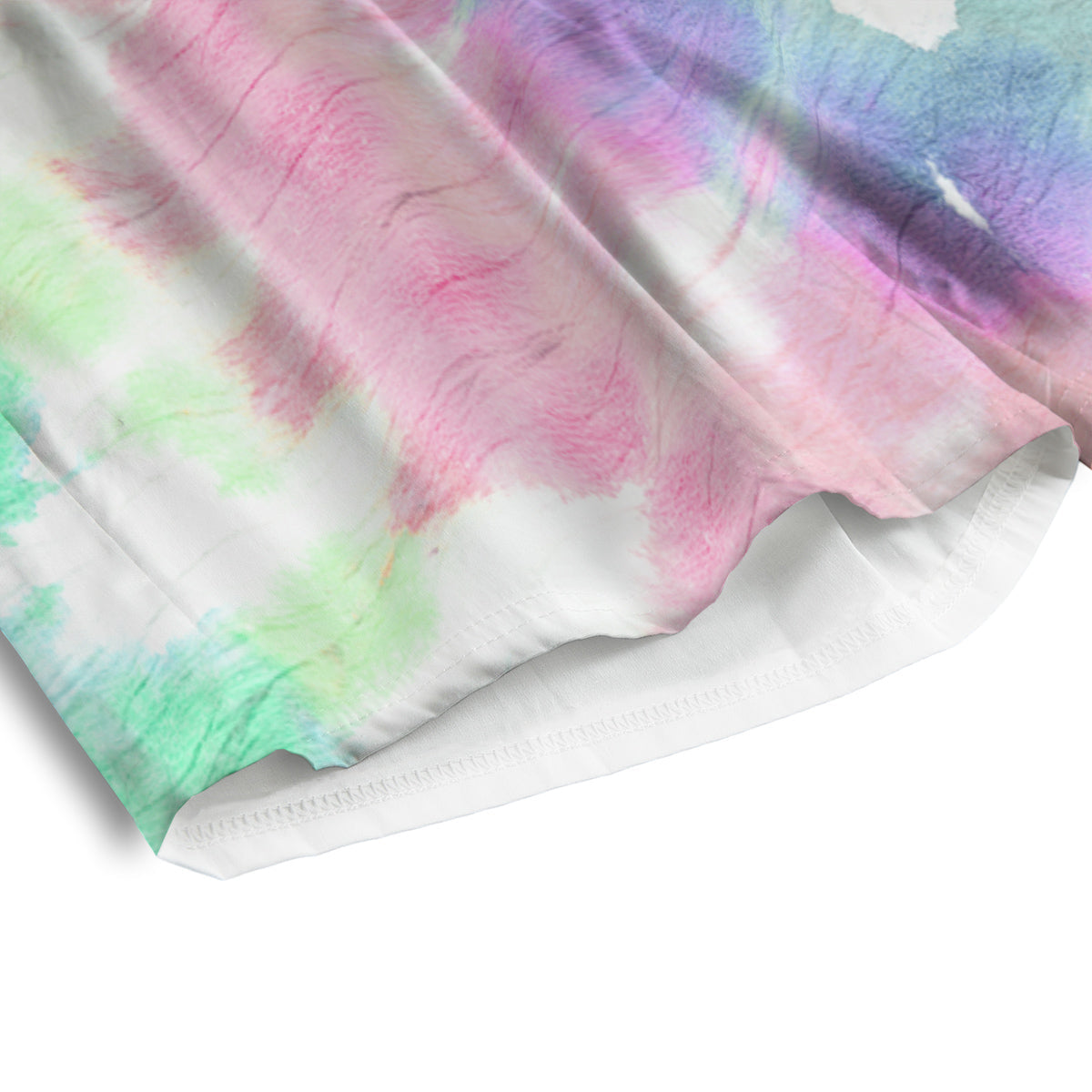 Tie Dye Colorful Spiral Print Men's Athletic Shorts