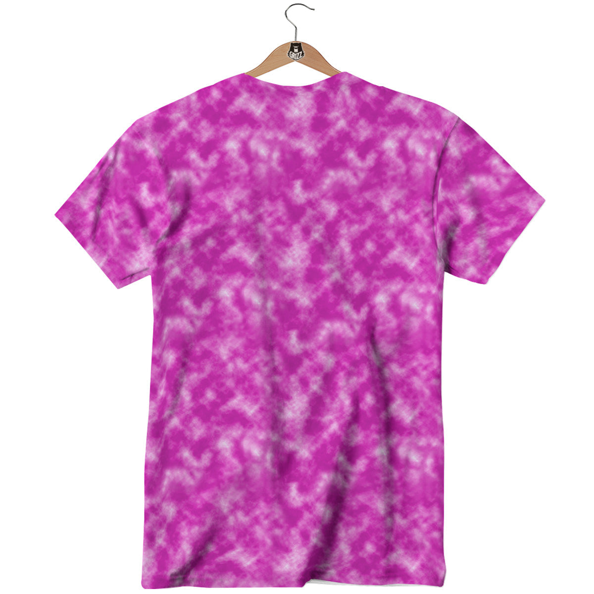 Tie Dye Hot Pink Print Pattern T-Shirt-grizzshop
