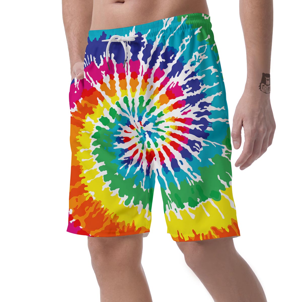 Tie Dye Men's Shorts-grizzshop