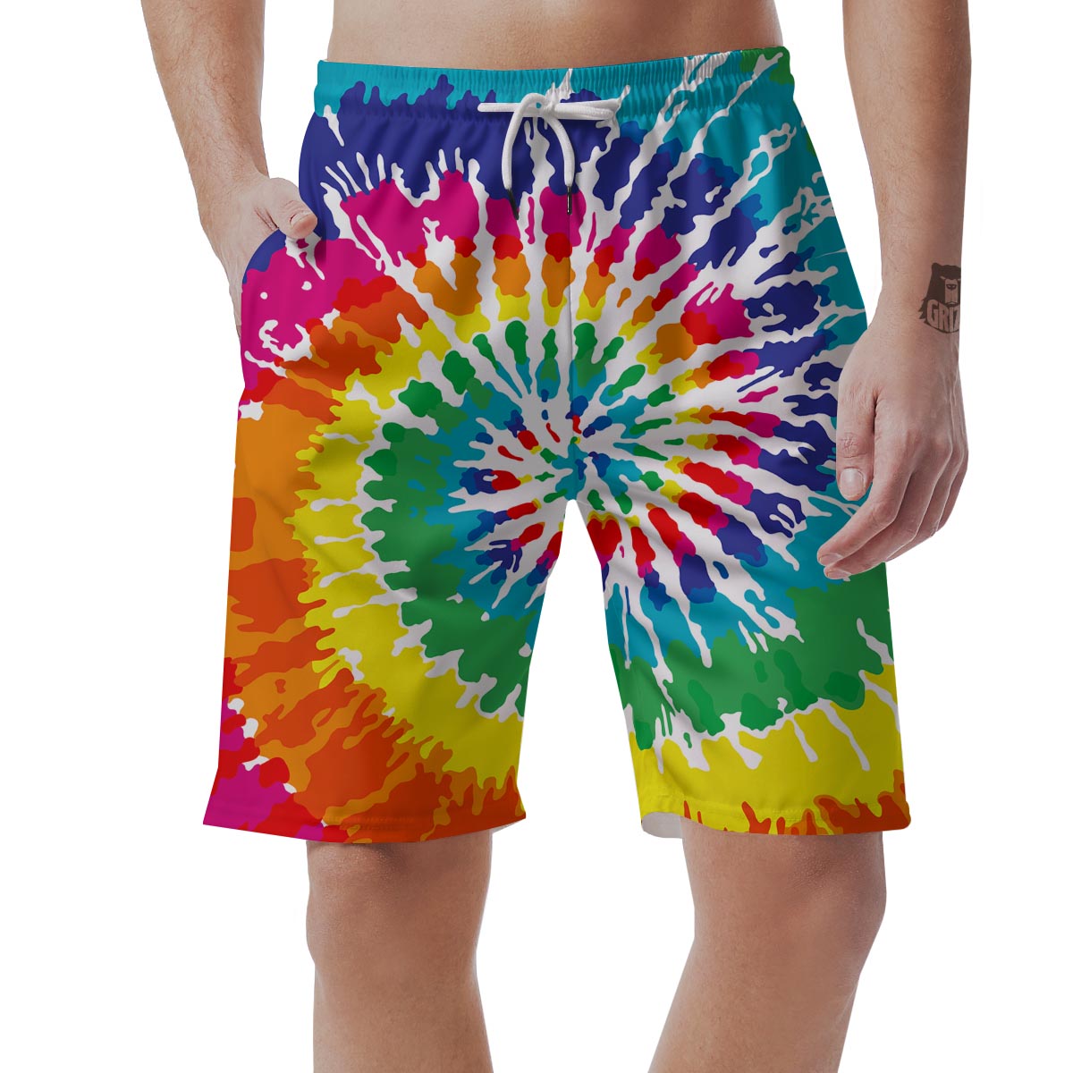 Tie Dye Men's Shorts-grizzshop