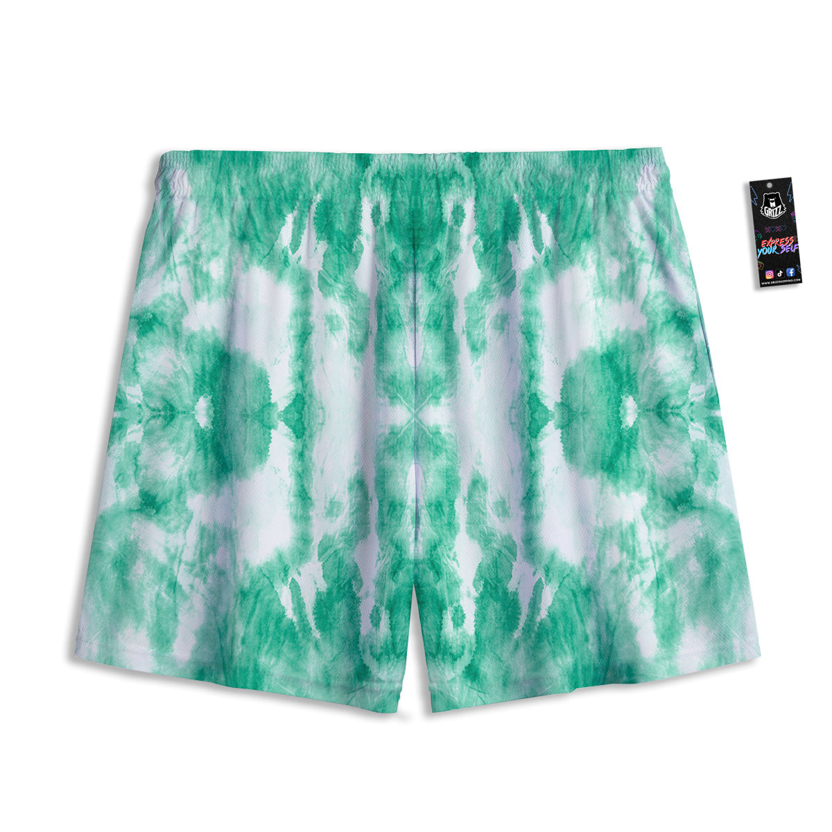 Tree Bamboo Green Print Pattern Mesh Shorts