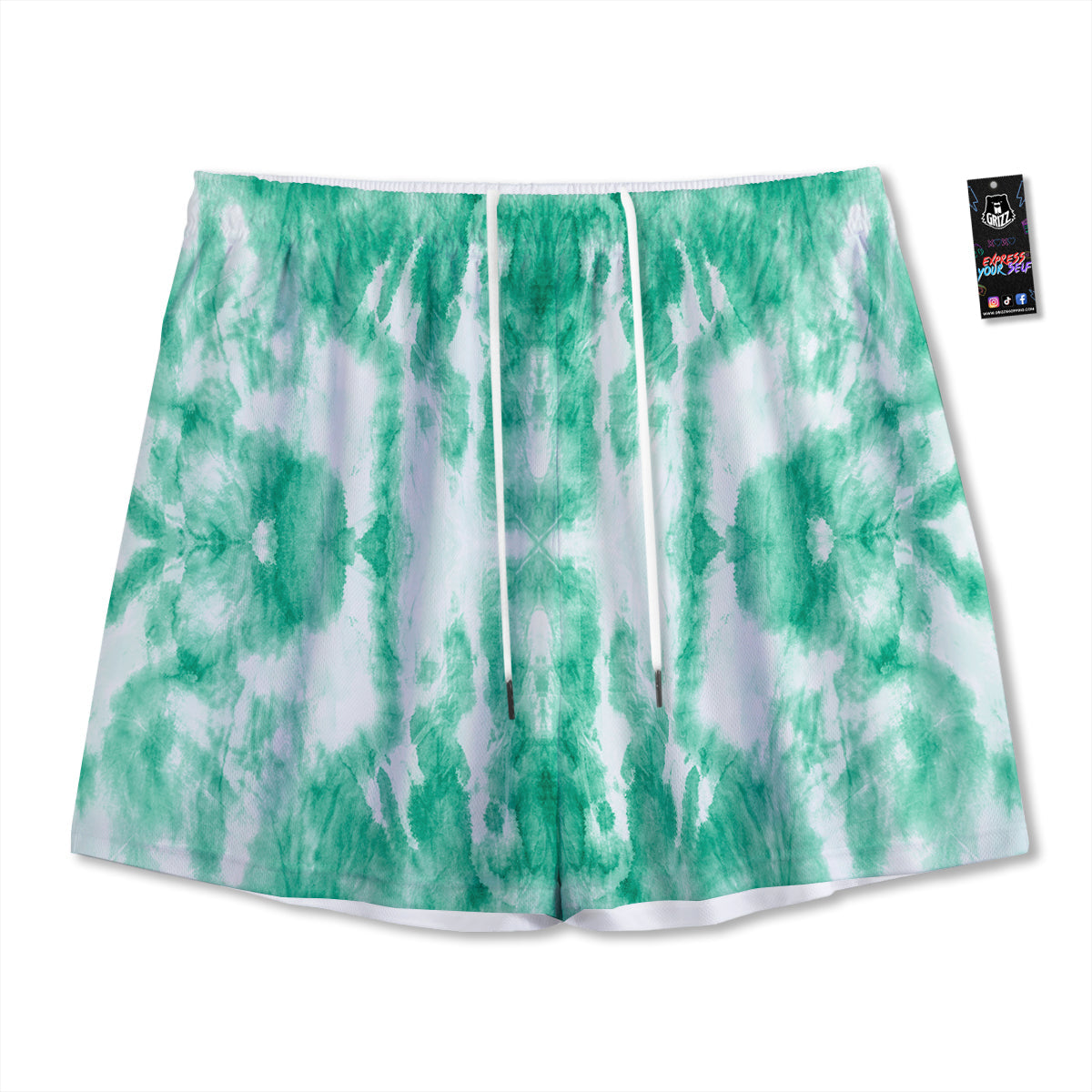 Tree Bamboo Green Print Pattern Mesh Shorts