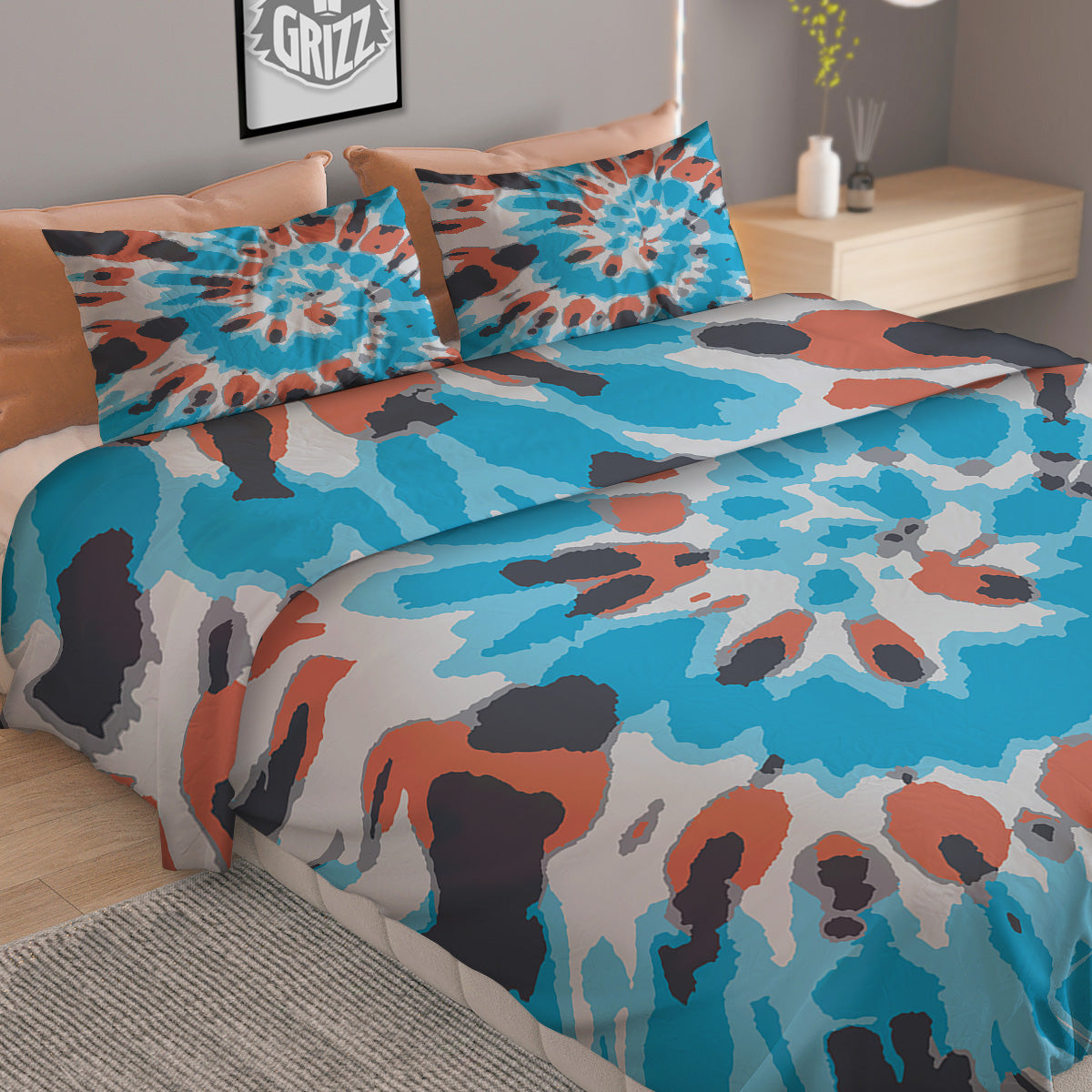 Texas Flag Grunge Print Duvet Cover Bedding Set