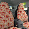 Tie Dye Orange And Red Color Print Car Seat Covers-grizzshop