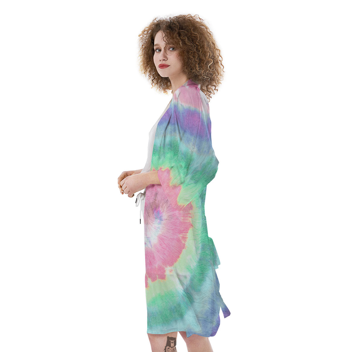 Tie Dye Pastel Print Kimono-grizzshop
