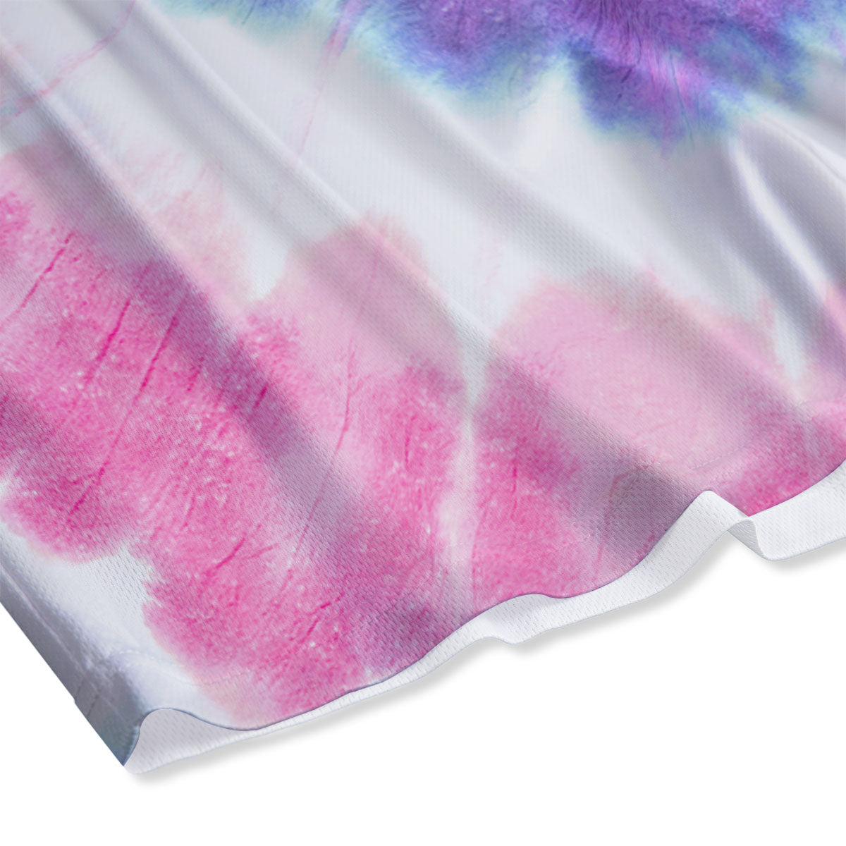 Tie Dye Pastel Spiral Print Mesh Shorts
