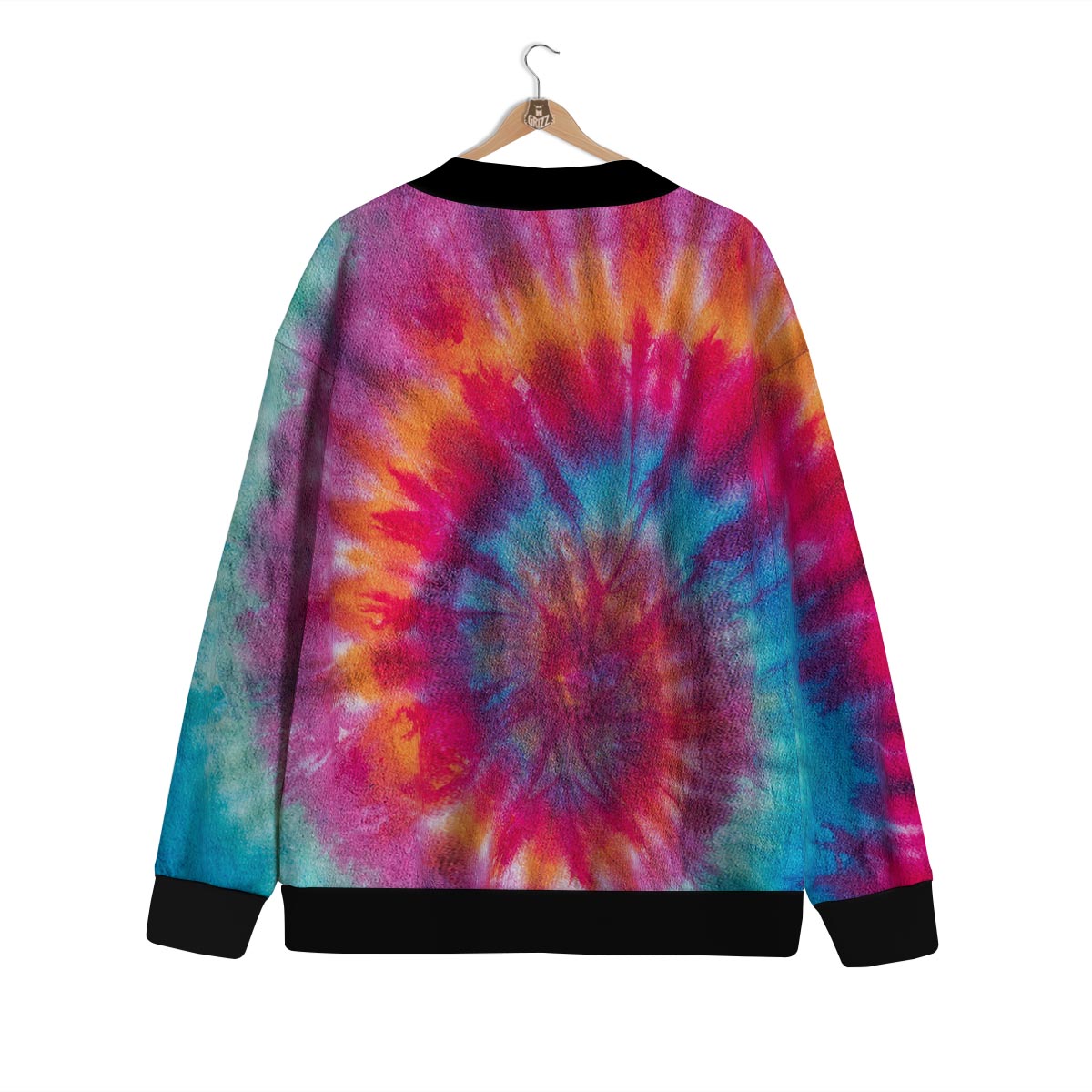 Tie Dye Pattern Print Cardigan-grizzshop