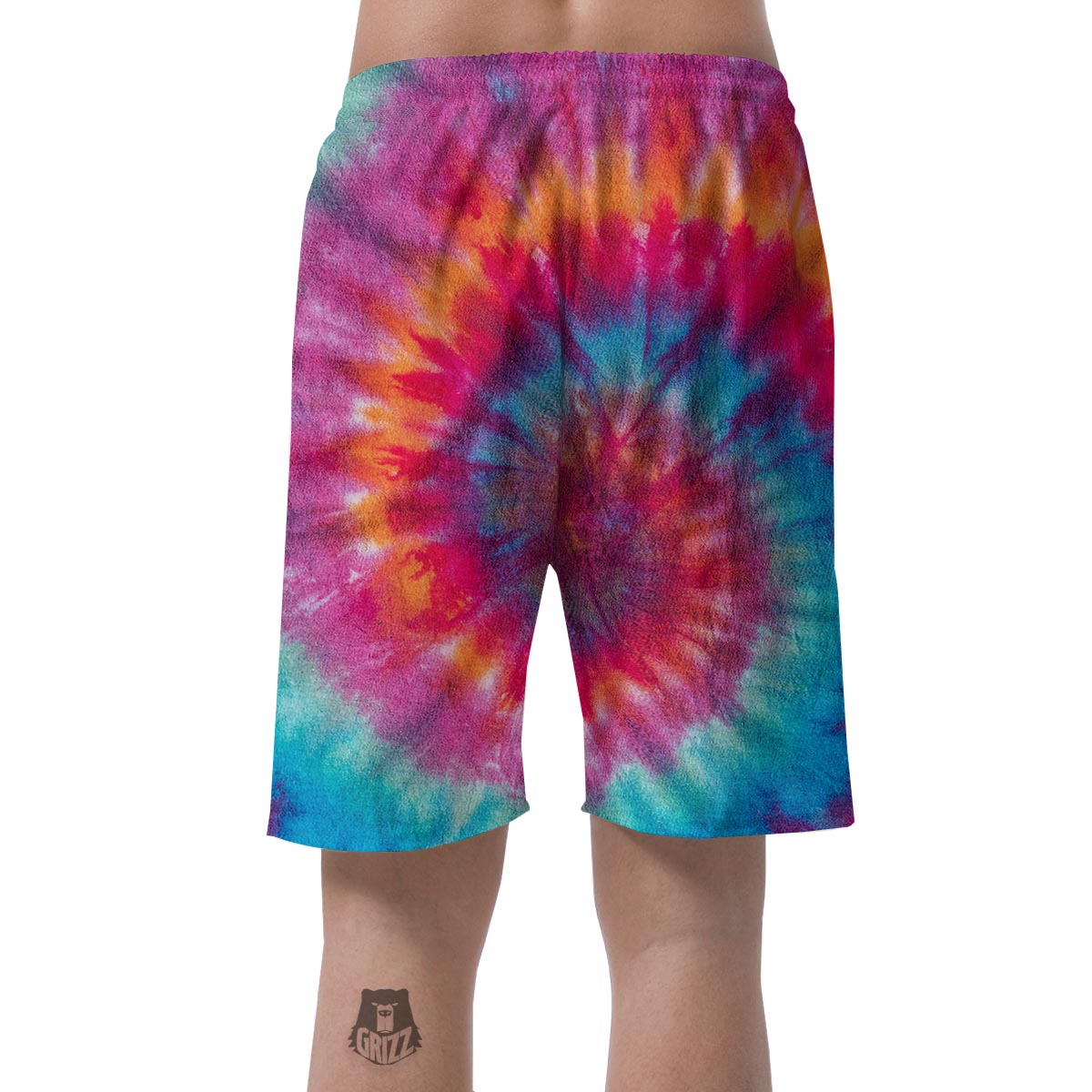 Tie Dye Pattern Print Men's Shorts-grizzshop