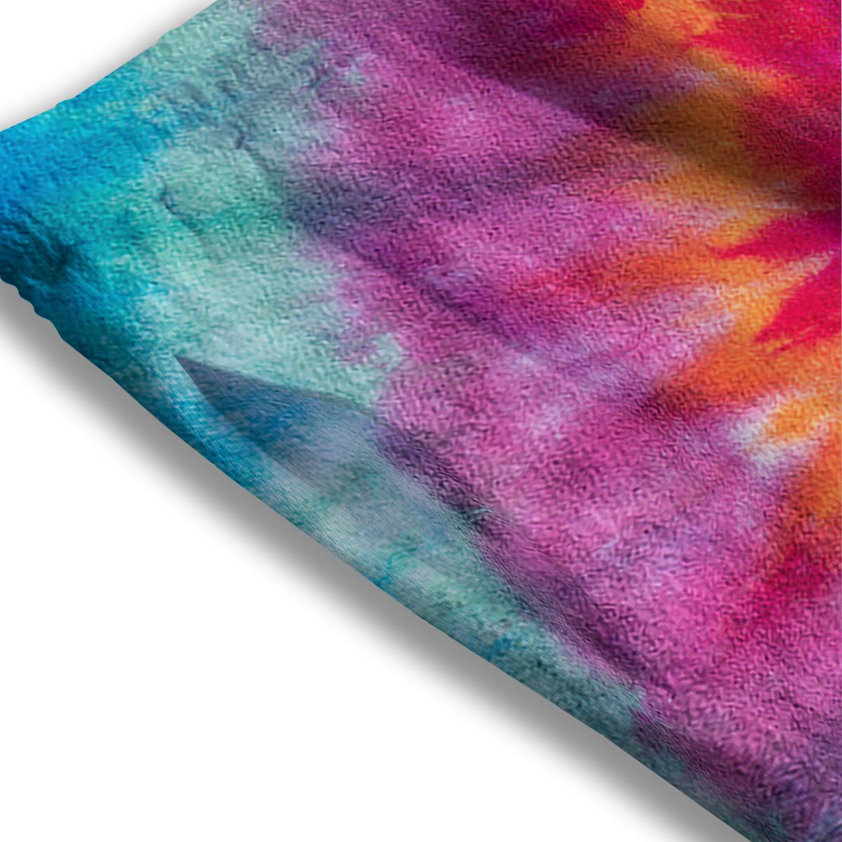 Tie Dye Pattern Print Mesh Shorts
