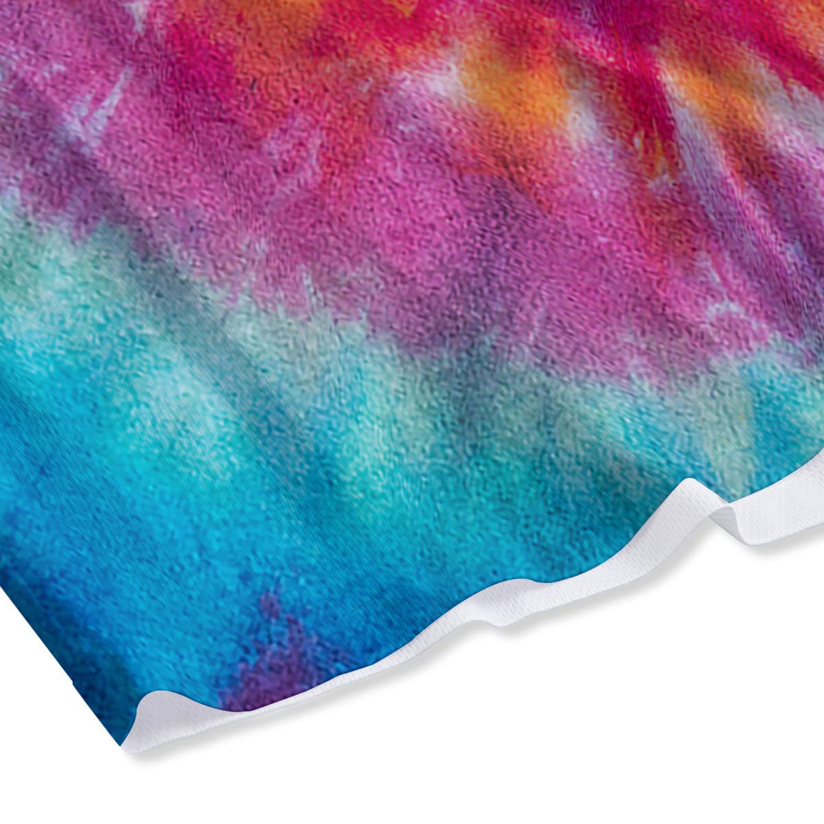 Tie Dye Pattern Print Mesh Shorts