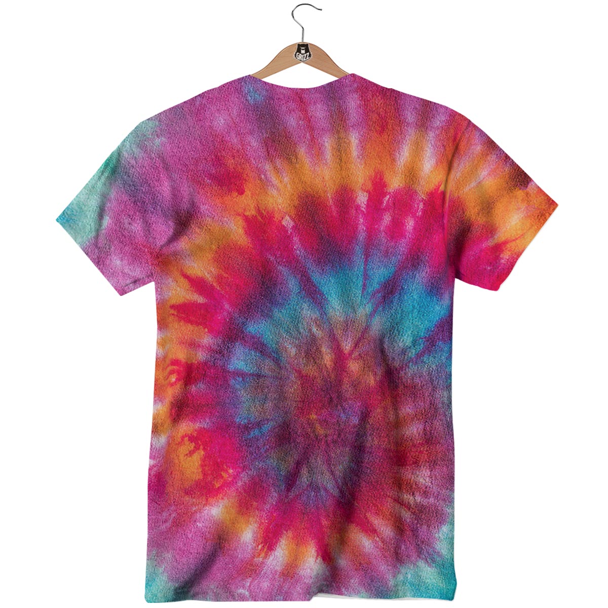 Tie Dye Pattern Print T-Shirt-grizzshop