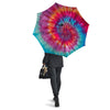 Tie Dye Pattern Print Umbrella-grizzshop