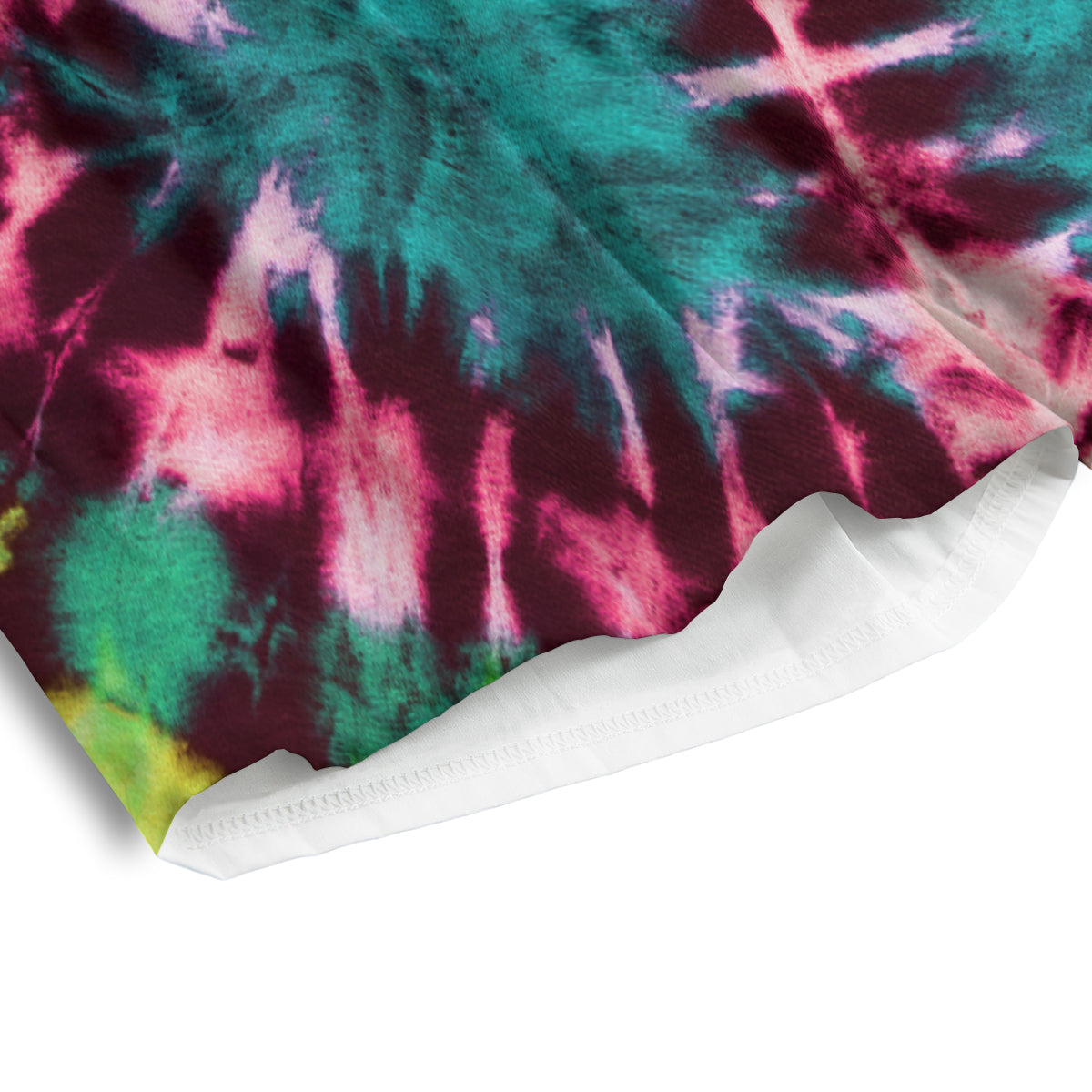 Tie Dye Peace Sign Print Men's Athletic Shorts