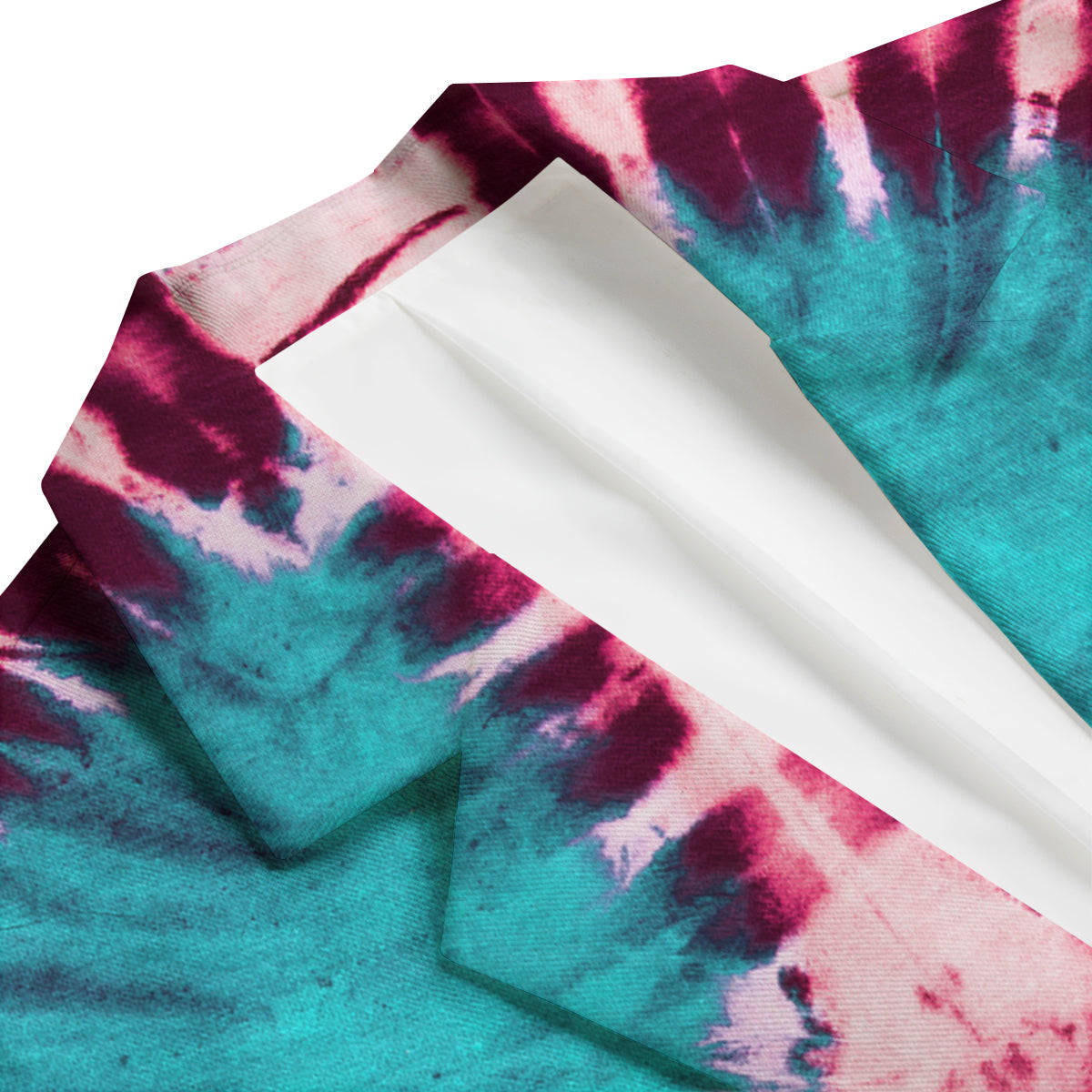 Tie Dye Peace Sign Print Men's Blazer-grizzshop