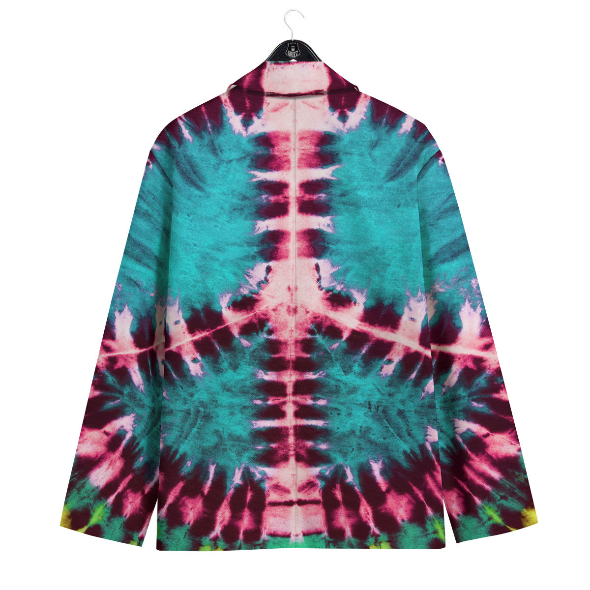 Tie Dye Peace Sign Print Men's Sport Coat-grizzshop