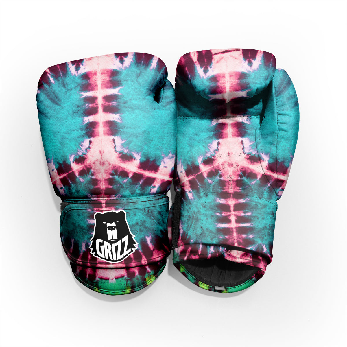 Tie Dye Peace Sign Print Pro Boxing Glove