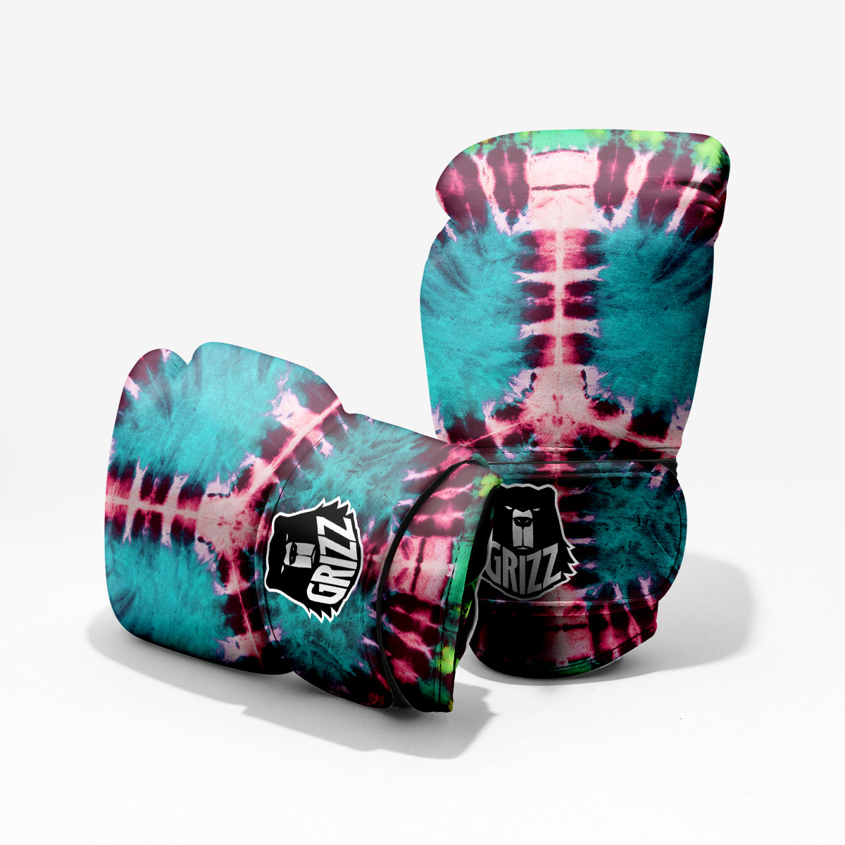 Tie Dye Peace Sign Print Pro Boxing Glove