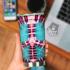 Tie Dye Peace Sign Print Tumbler-grizzshop