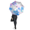 Tie Dye Pink And Teal Print Umbrella-grizzshop