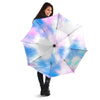 Tie Dye Pink And Teal Print Umbrella-grizzshop