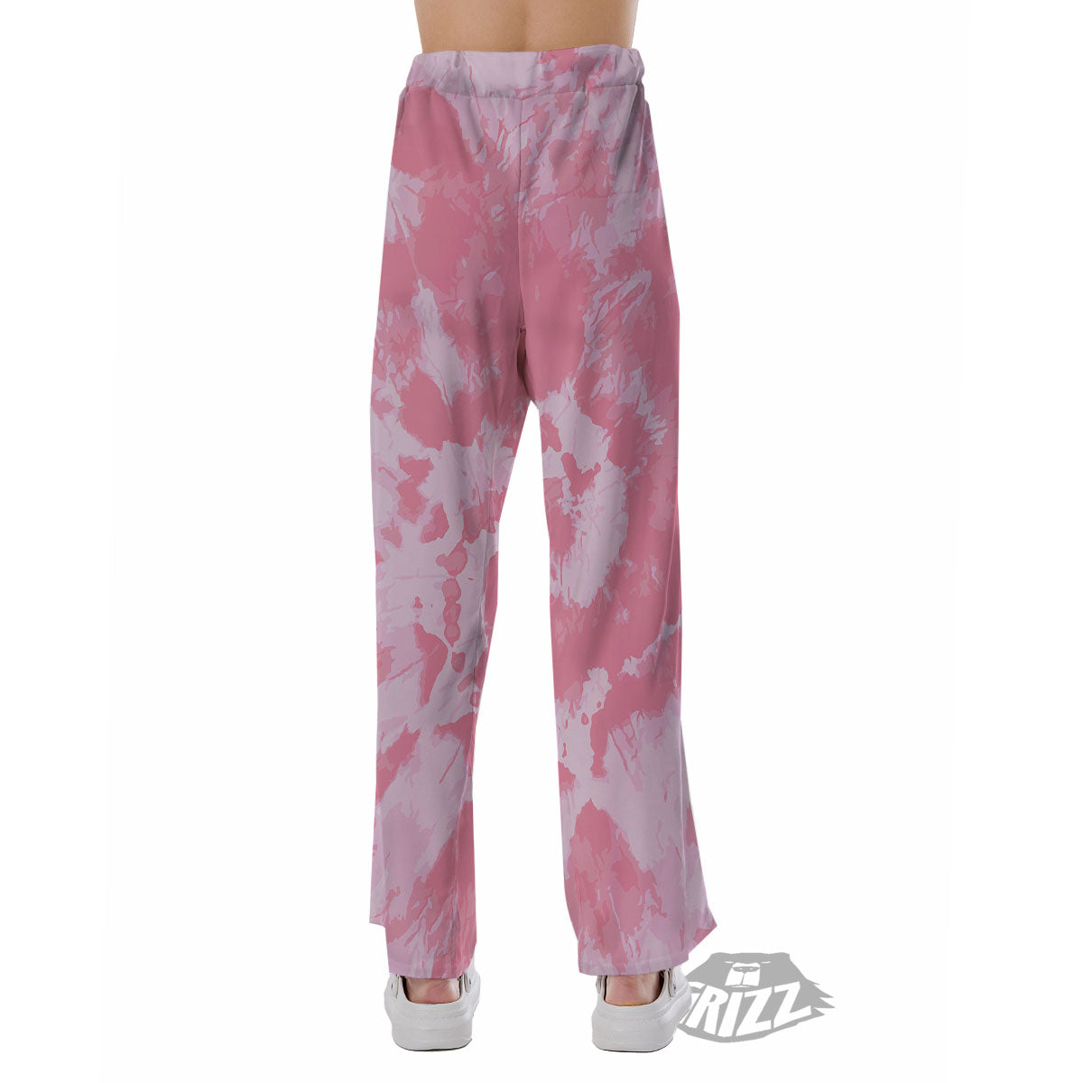 Tie Dye Pink Shibori Print Pajama Pants-grizzshop