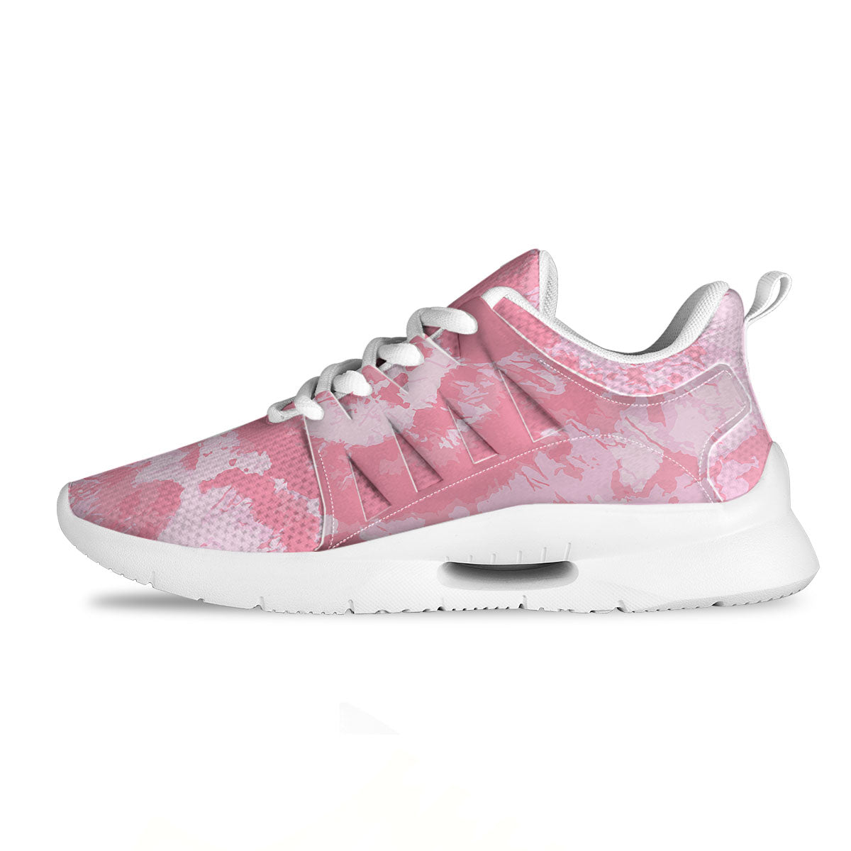 Tie Dye Pink Shibori Print Tennis Shoes-grizzshop
