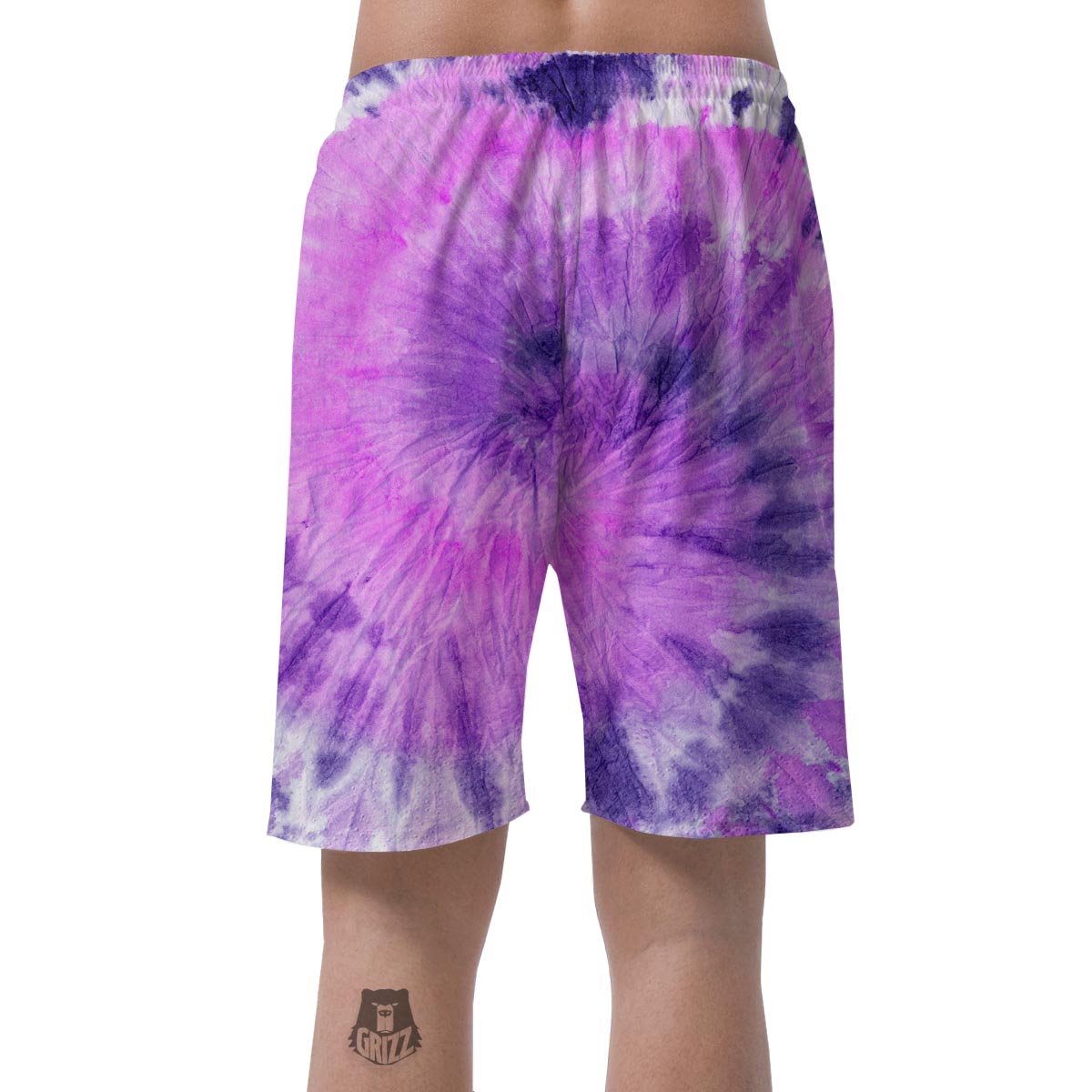 Tie Dye Purple Men's Shorts-grizzshop